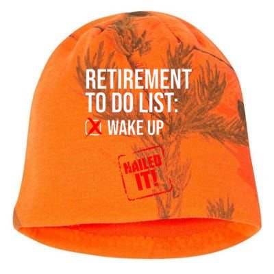 Funny Retirement To Do List Nailed It Retired Retiree Humor Kati - Camo Knit Beanie