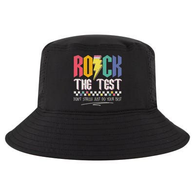 Funny Rock The Test Don't Stress Testing Day Teacher Student Cool Comfort Performance Bucket Hat