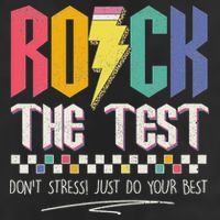 Funny Rock The Test Don't Stress Testing Day Teacher Student Cool Comfort Performance Bucket Hat
