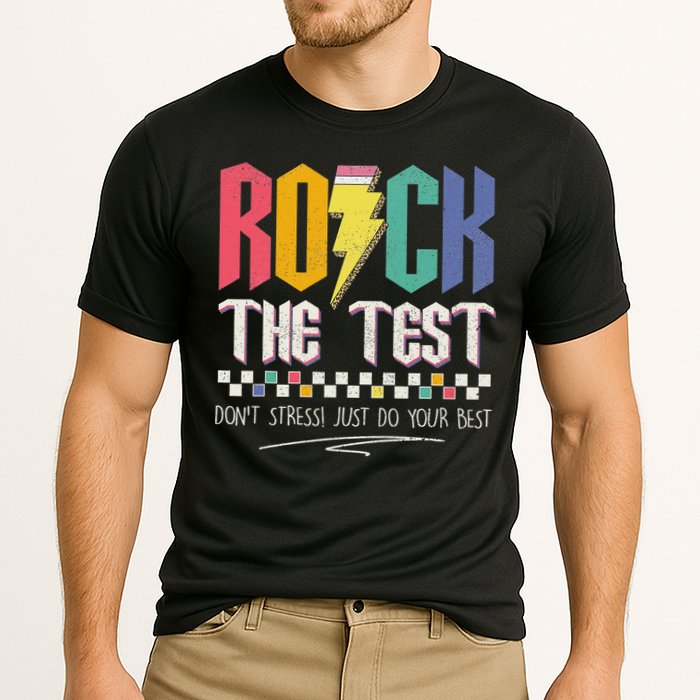 Funny Rock The Test Don't Stress Testing Day Teacher Student Performance Shirt