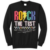 Funny Rock The Test Don't Stress Testing Day Teacher Student Sweatshirt