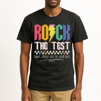 Funny Rock The Test Don't Stress Testing Day Teacher Student Tall T-Shirt