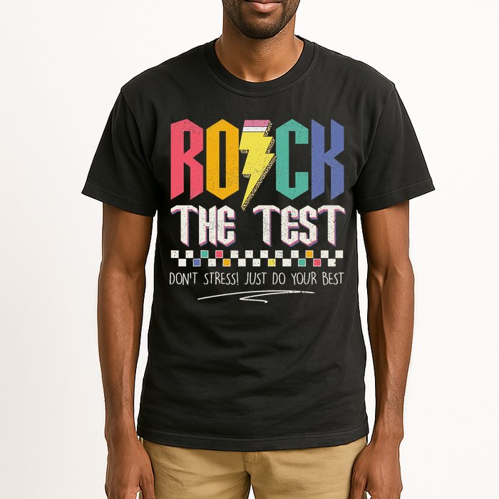 Funny Rock The Test Don't Stress Testing Day Teacher Student Tall T-Shirt