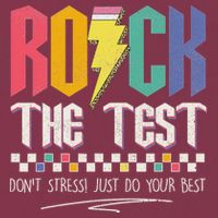 Funny Rock The Test Don't Stress Testing Day Teacher Student 16oz Travel Tumbler