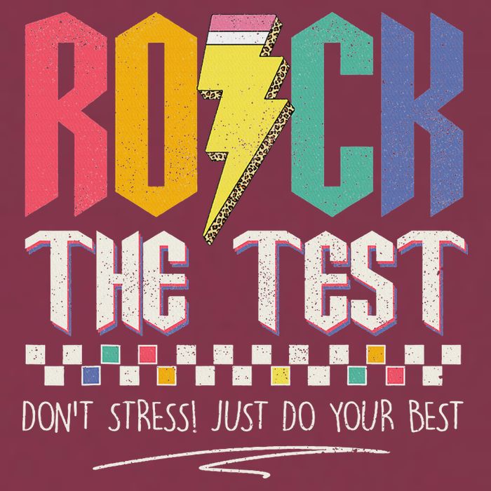Funny Rock The Test Don't Stress Testing Day Teacher Student 16oz Travel Tumbler