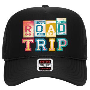 Family Road Trip Matching Family Vacation High Crown Mesh Back Trucker Hat