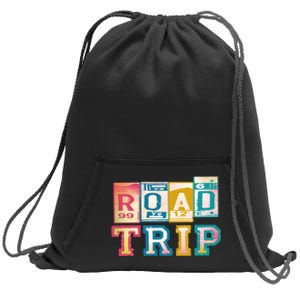 Family Road Trip Matching Family Vacation Sweatshirt Cinch Pack Bag