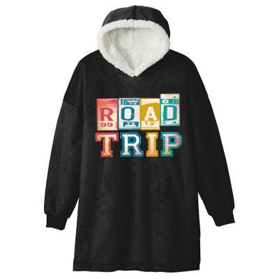 Family Road Trip Matching Family Vacation Hooded Wearable Blanket