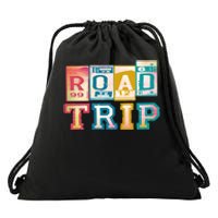 Family Road Trip Matching Family Vacation Drawstring Bag