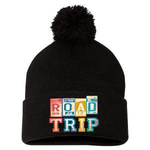 Family Road Trip Matching Family Vacation Pom Pom 12in Knit Beanie