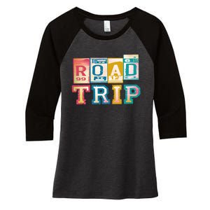 Family Road Trip Matching Family Vacation Women's Tri-Blend 3/4-Sleeve Raglan Shirt