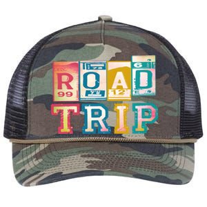 Family Road Trip Matching Family Vacation Retro Rope Trucker Hat Cap