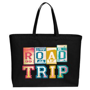 Family Road Trip Matching Family Vacation Cotton Canvas Jumbo Tote