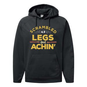 Fun Running Top Scrambled Legs And Achin! Performance Fleece Hoodie