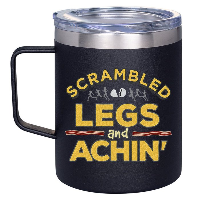 Fun Running Top Scrambled Legs And Achin! 12oz Stainless Steel Coffee Mug