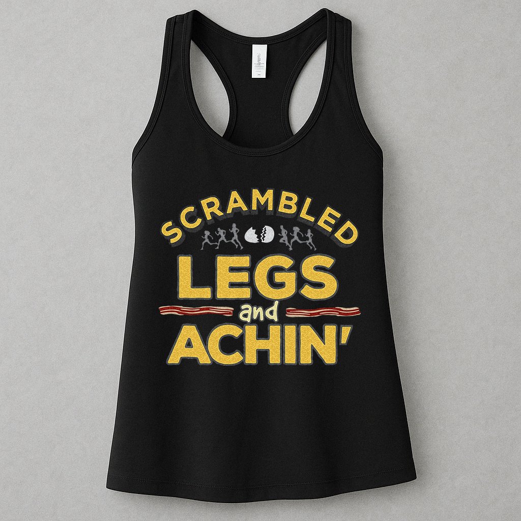 Fun Running Top Scrambled Legs And Achin! Womens Tank Top