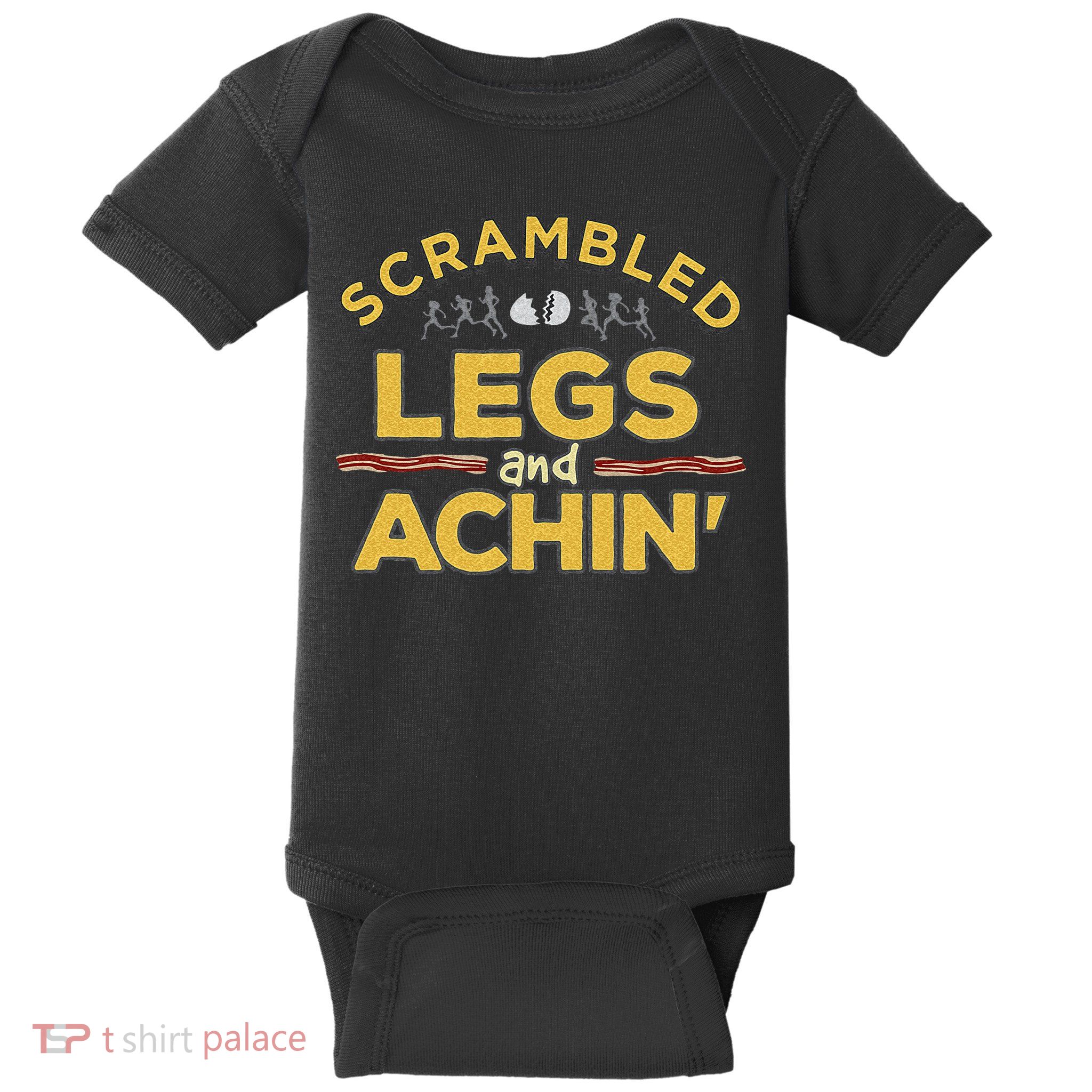 Fun Running Top Scrambled Legs And Achin! Baby Bodysuit