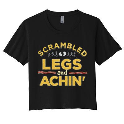 Fun Running Top Scrambled Legs And Achin! Crop Top