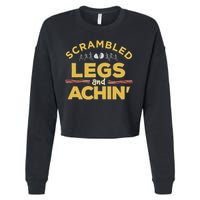 Fun Running Top Scrambled Legs And Achin! Cropped Pullover Crew