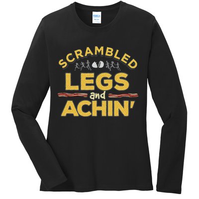 Fun Running Top Scrambled Legs And Achin! Ladies Long Sleeve Shirt