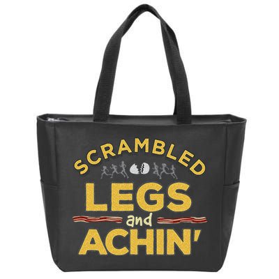 Fun Running Top Scrambled Legs And Achin! Zip Tote Bag