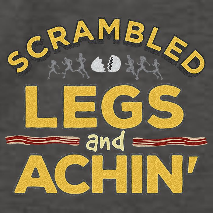 Fun Running Top Scrambled Legs And Achin! Vector Backpack