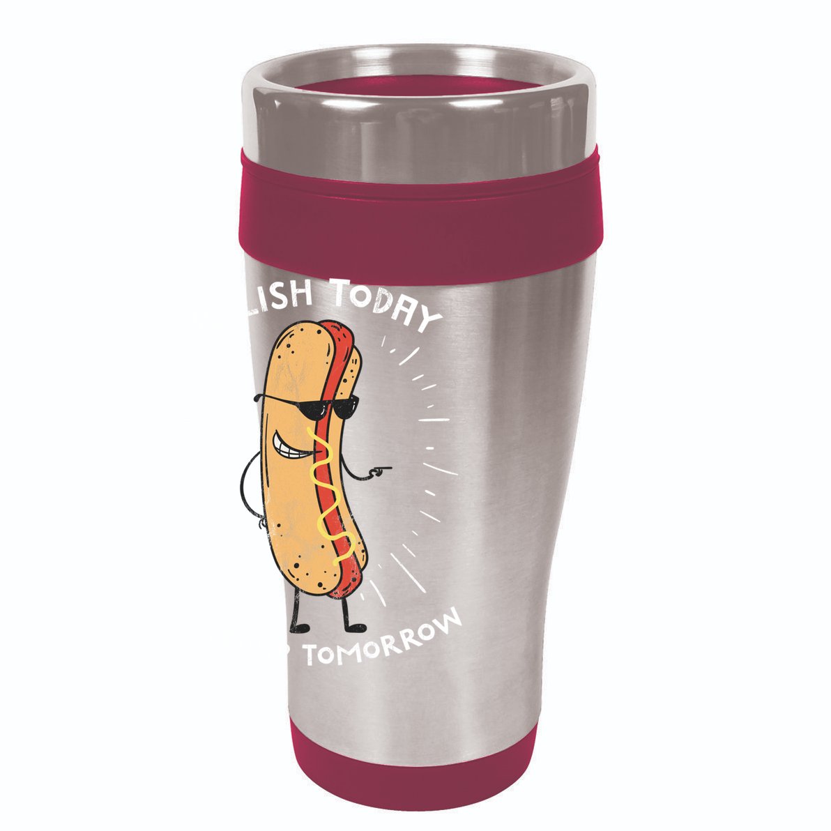 Funny Relish Today Ketchup Tomorrow Hot Dog Gift 15oz Campfire Ceramic Mug