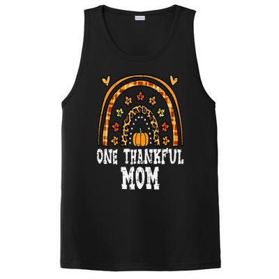 Fall Rainbow Thankful Mom Thanksgiving Family Mama PosiCharge Competitor Tank