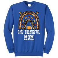 Fall Rainbow Thankful Mom Thanksgiving Family Mama Sweatshirt