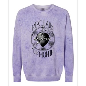 Funny Reclaim The Month Sacred Of Heart Of Jesus Colorblast Crewneck Sweatshirt