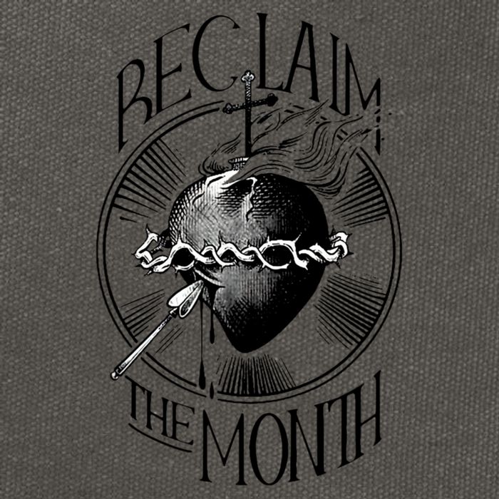 Funny Reclaim The Month Sacred Of Heart Of Jesus Cotton Canvas Backpack