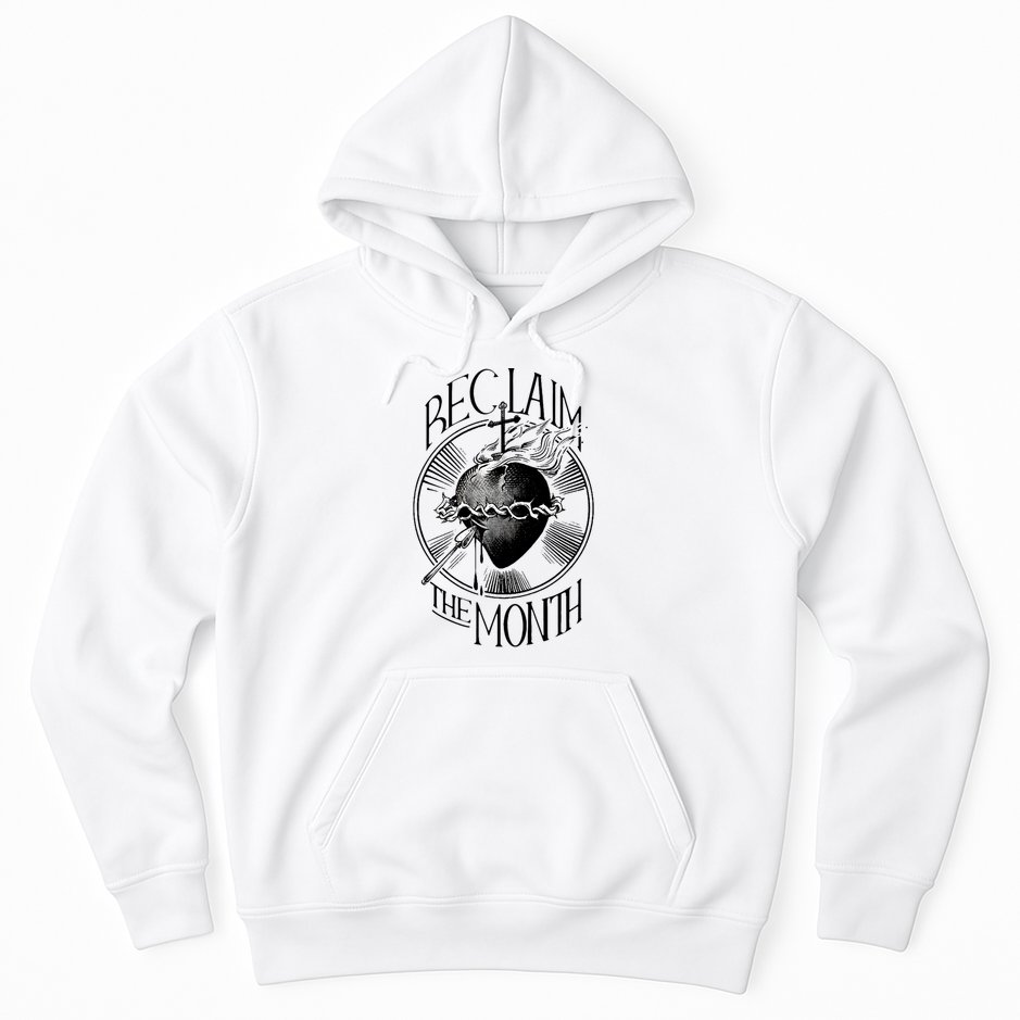 Funny Reclaim The Month Sacred Of Heart Of Jesus Hoodie