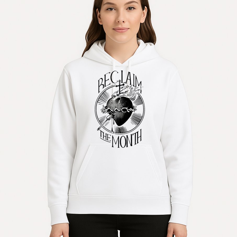 Funny Reclaim The Month Sacred Of Heart Of Jesus Hoodie