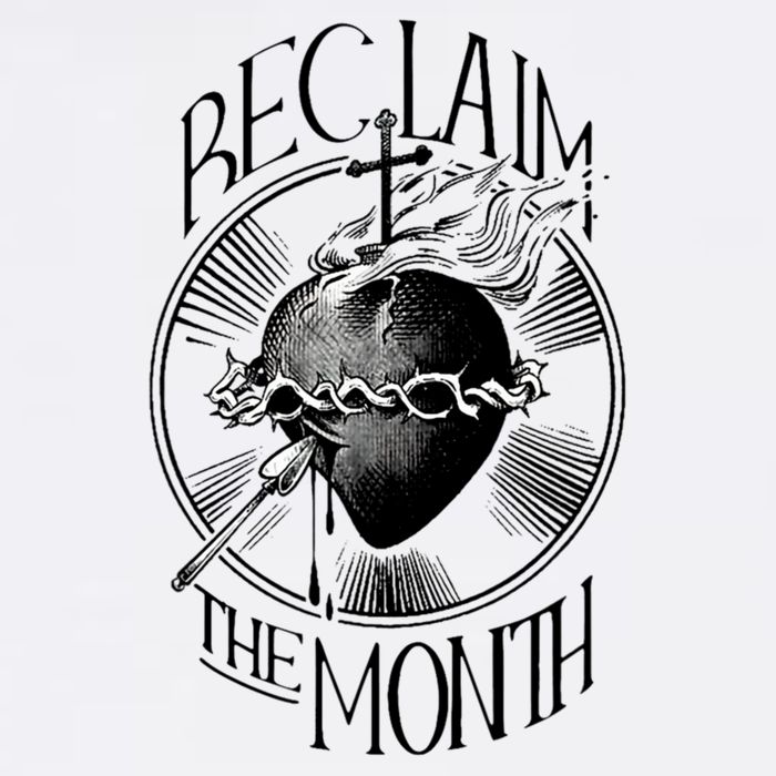 Funny Reclaim The Month Sacred Of Heart Of Jesus Hoodie