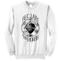 Funny Reclaim The Month Sacred Of Heart Of Jesus Sweatshirt