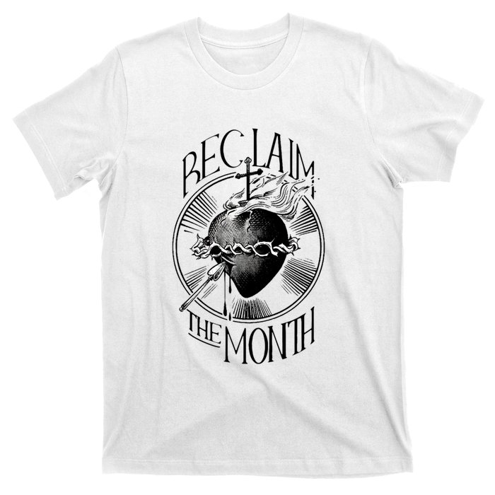 Funny Reclaim The Month Sacred Of Heart Of Jesus T-Shirt