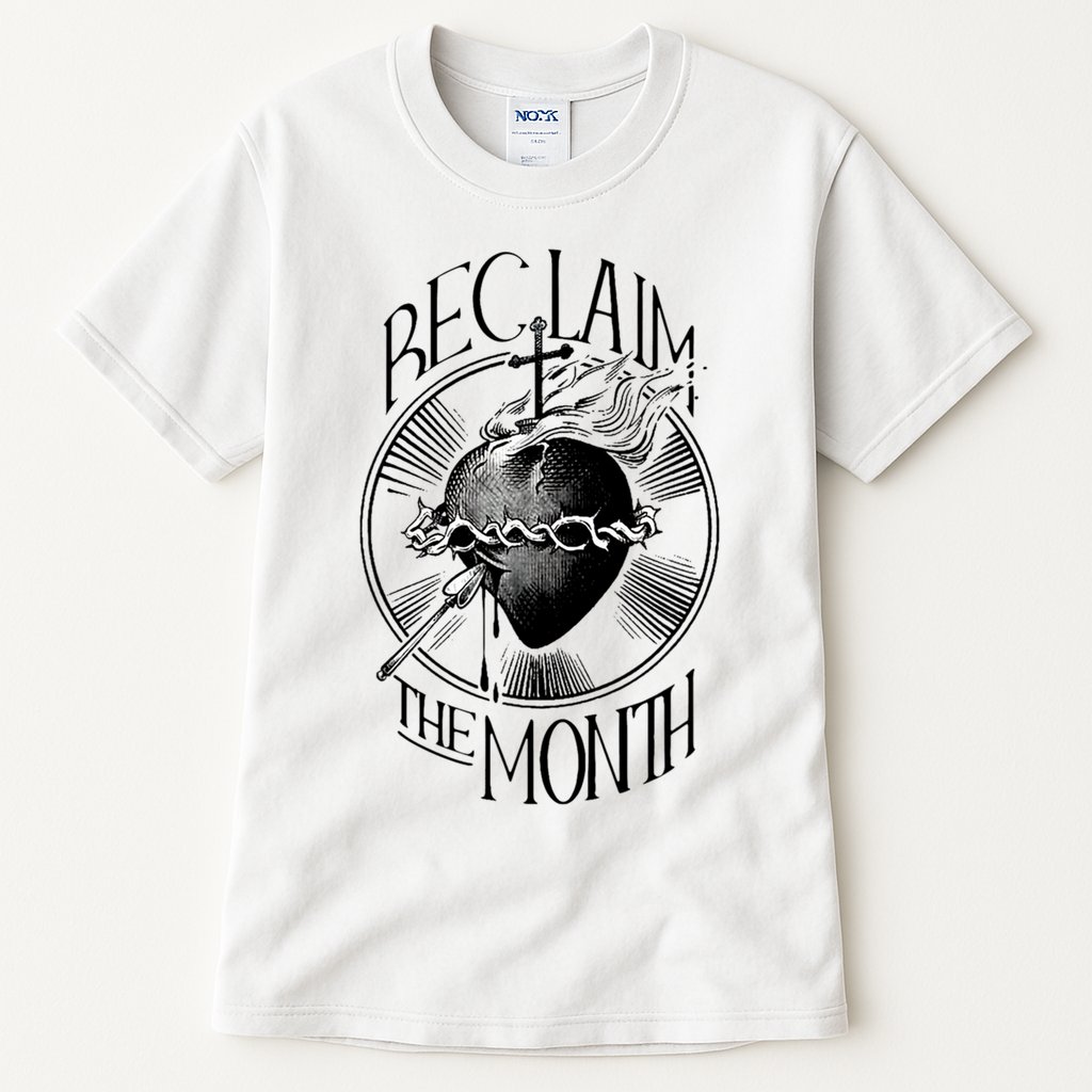 Funny Reclaim The Month Sacred Of Heart Of Jesus Tall T-Shirt