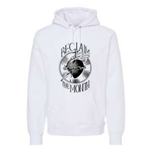 Funny Reclaim The Month Sacred Of Heart Of Jesus Premium Hoodie