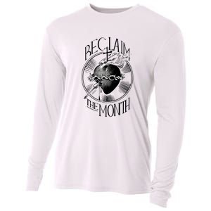 Funny Reclaim The Month Sacred Of Heart Of Jesus Cooling Performance Long Sleeve Crew