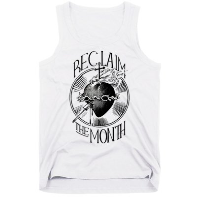 Funny Reclaim The Month Sacred Of Heart Of Jesus Tank Top