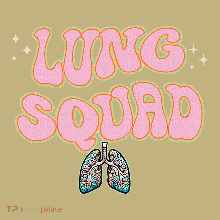Funny Respiratory Therapist Rt Lung Squad Retro Lungs T-Shirt
