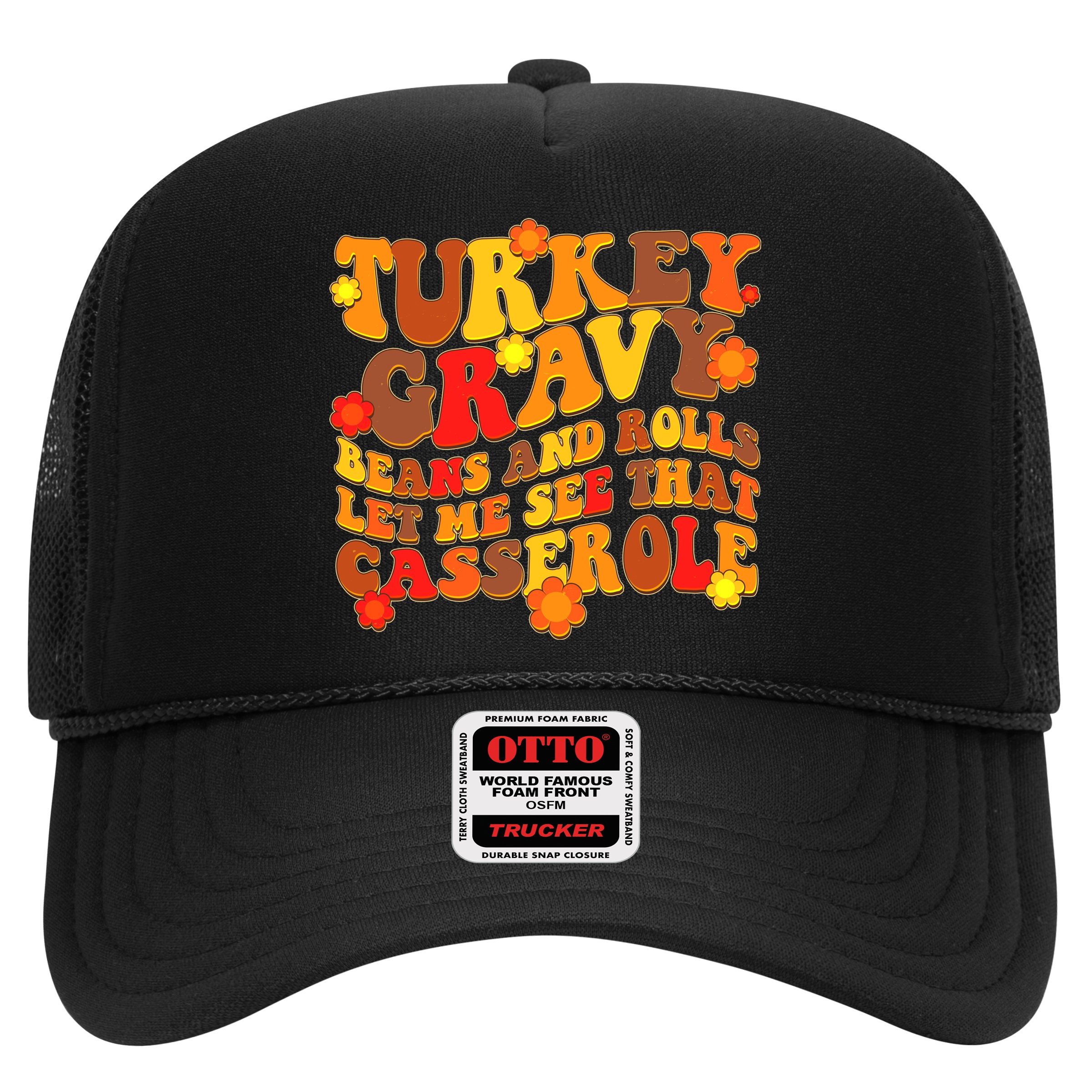 Funny Retro Thanksgiving Turkey Gravy Beans And Rolls Let Me See That Casserole Hat
