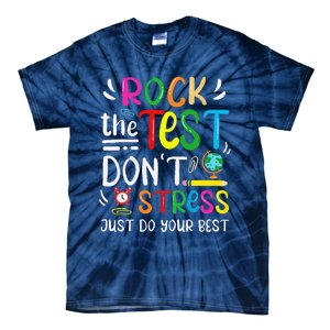 Funny Rock The Test Testing Day For Teacher Student Tie-Dye T-Shirt