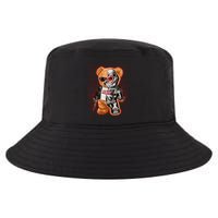 Funny Robot Terminator Teddy Bear Cool Comfort Performance Bucket Hat