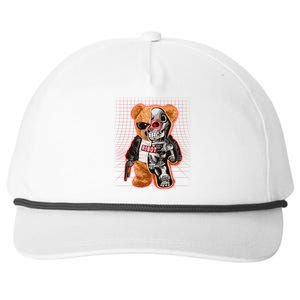 Funny Robot Terminator Teddy Bear Snapback Five-Panel Rope Hat