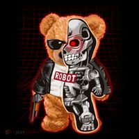 Funny Robot Terminator Teddy Bear Tall Sweatshirt