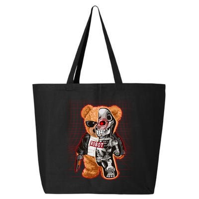 Funny Robot Terminator Teddy Bear 25L Jumbo Tote