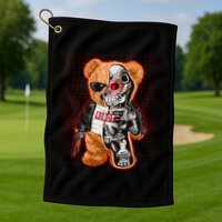 Funny Robot Terminator Teddy Bear Golf Towel