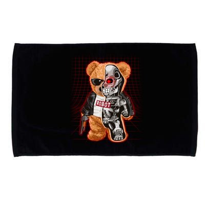 Funny Robot Terminator Teddy Bear Microfiber Hand Towel