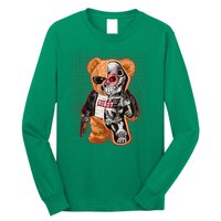 Funny Robot Terminator Teddy Bear Long Sleeve Shirt